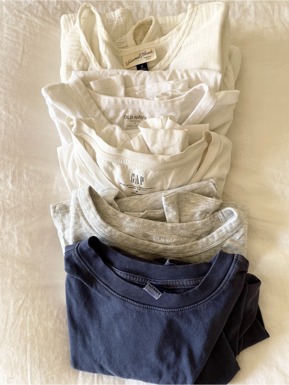GAP Navy Short Sleeve Crewneck Tee (5 TOTAL)